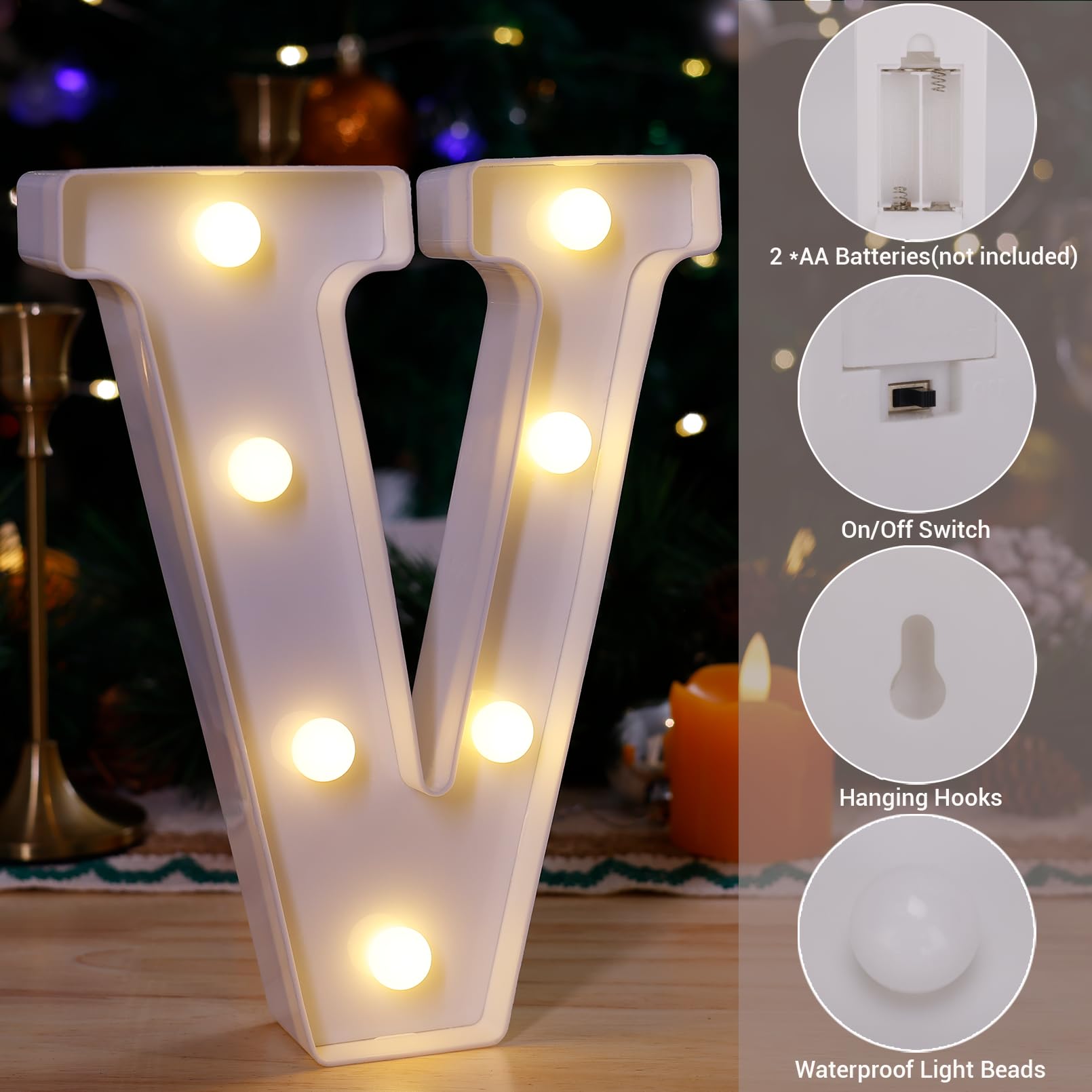 TRONSBOO LED Marquee Sign Light Up