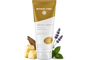 Botanic Tree Glycolic Acid Face Wash - Facial Cleanser and Scrub - 10% Glycolic Acid, AHA - Salicylic Cleanser - 6 fl. oz