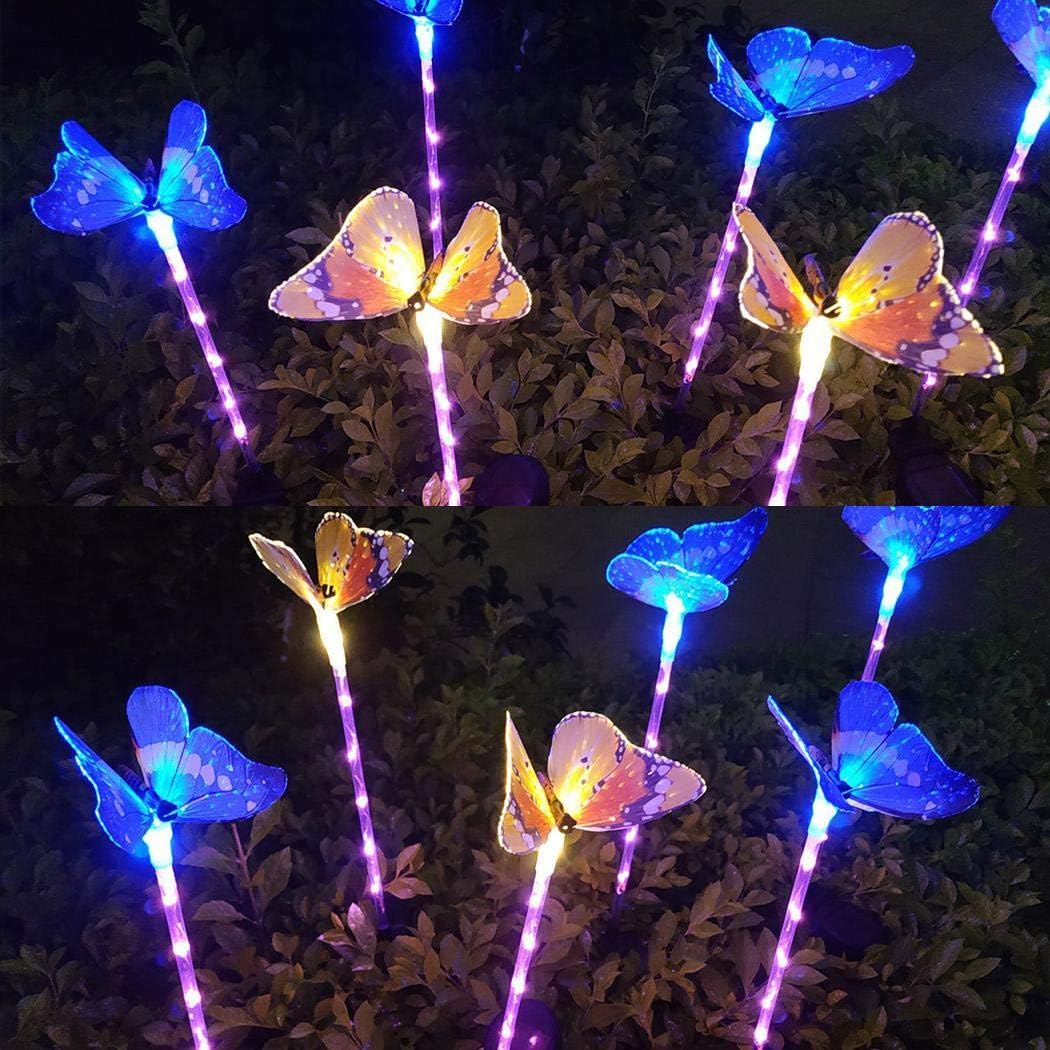 solar colour changing butterfly lights