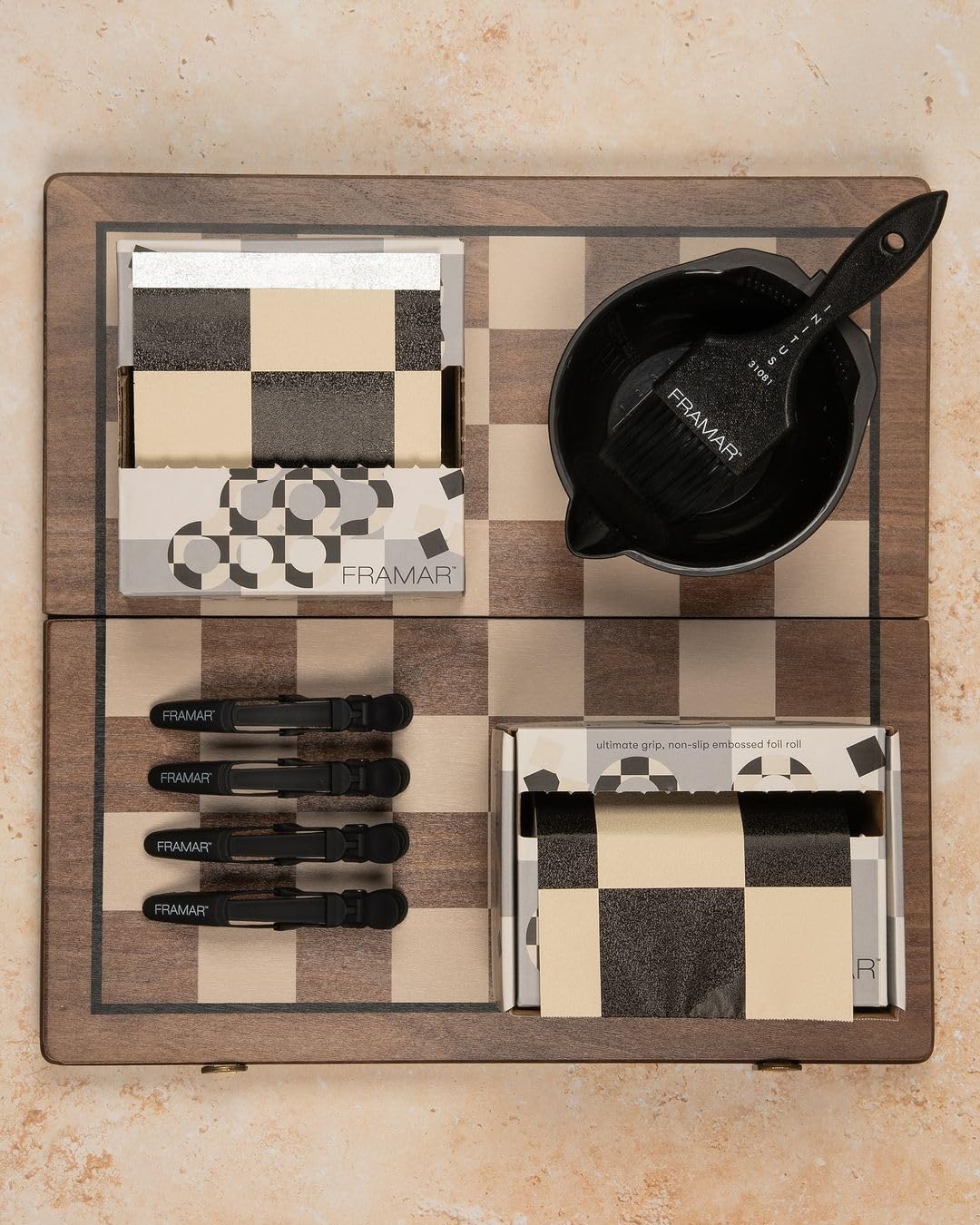 FRAMAR Checked Out Hair Foil – Hair Foils For Highlighting, Pop Up Foil For Hair Highlighting, Salon Foils For Hair Highlighting Kit, Long Hair Foils For Bleach, Salon Foils For Hair Stylist – 500