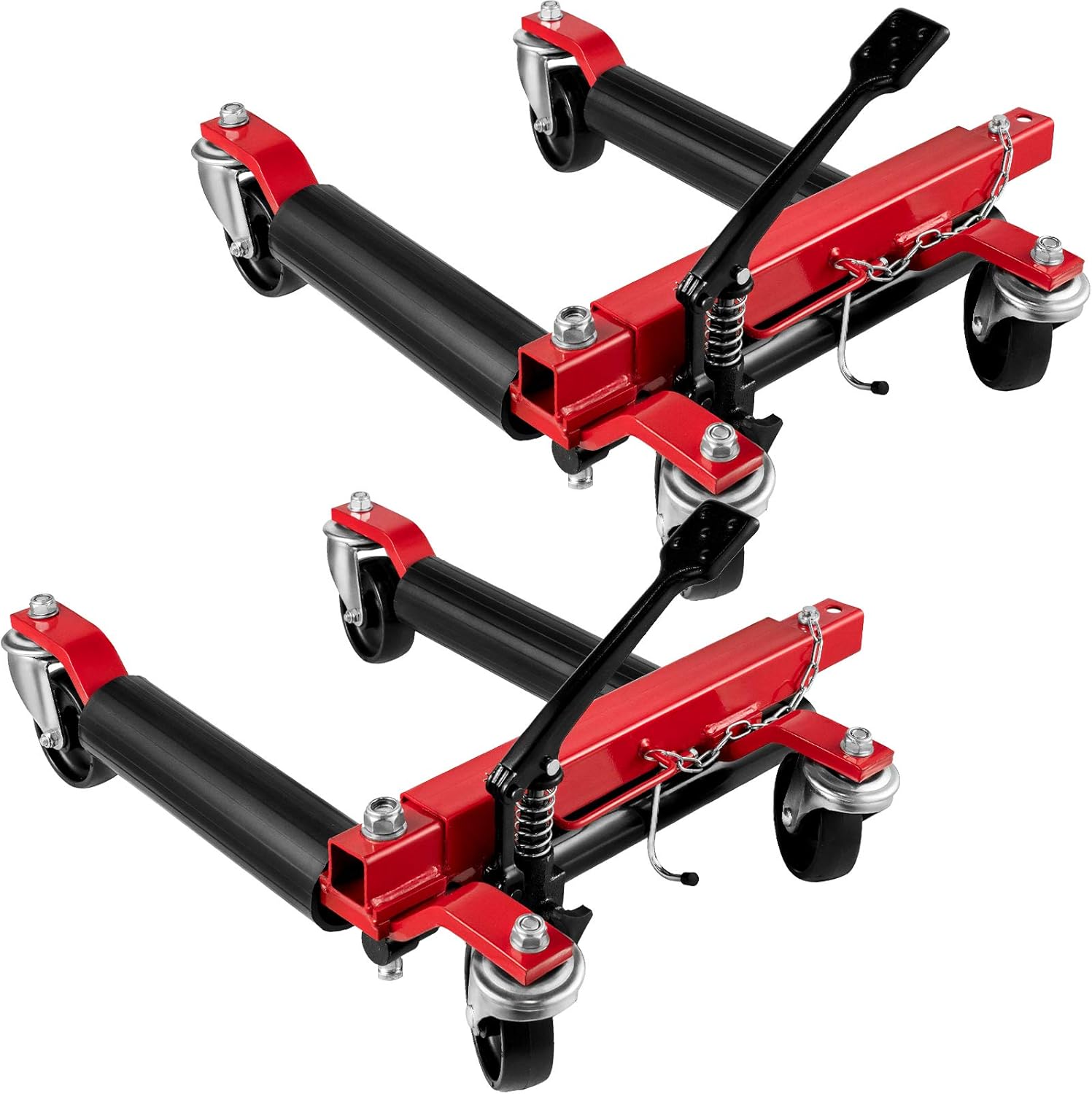 Car Dolly Set Of 4, 8000 LBS Capacity Car Dollies With Tow Hooks, Wheel