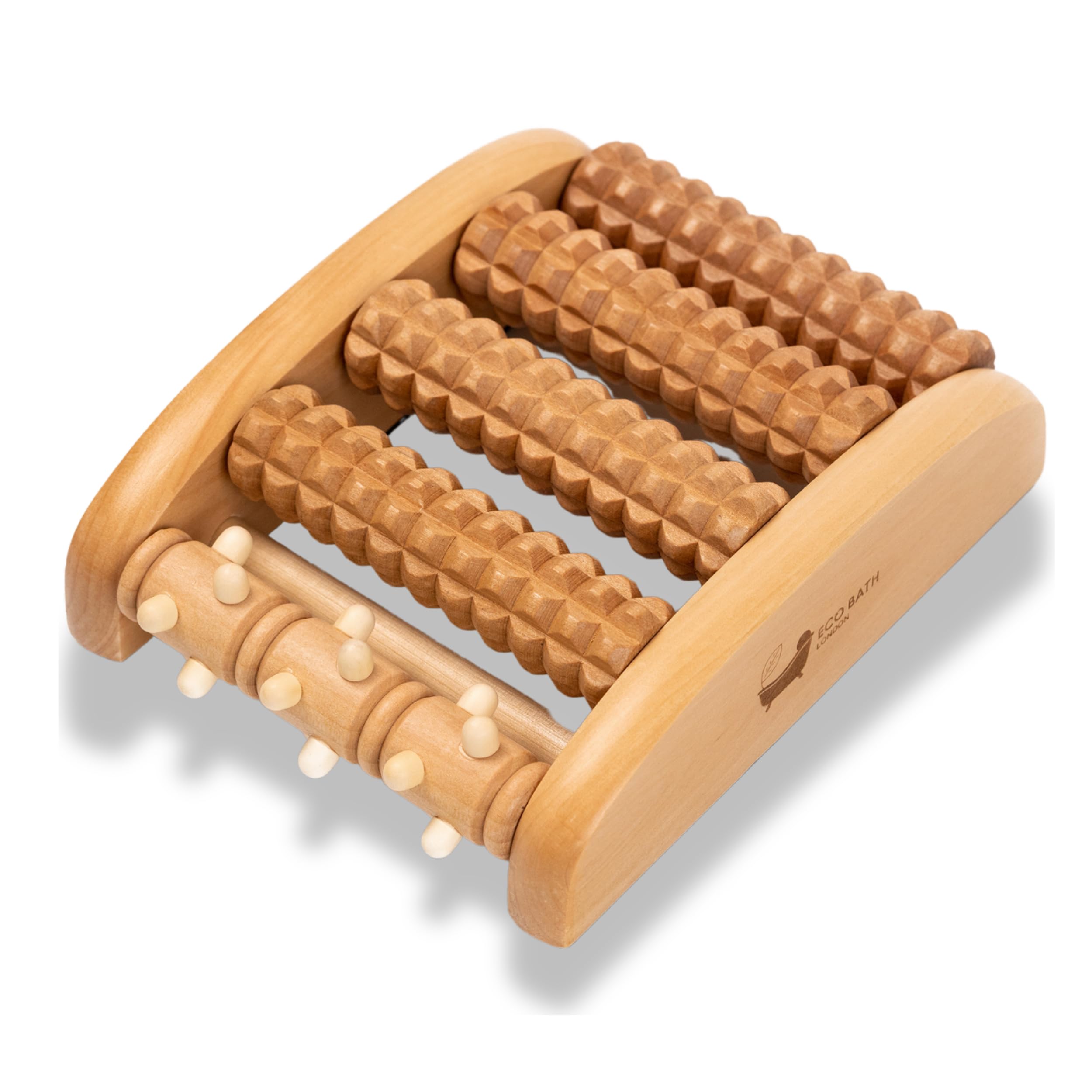 Eco Bath London Reflexology Foot Roller, Stress Relieve Foot Massager, Best to Use Under WFH Table, Great for Heel and Arch Pain