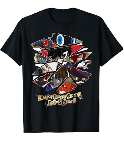 Amazon.com: Persona 5 Royal All Characters ATLUS T-Shirt