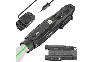 DARKFANG Mlok and Picatinny Flashlight and Laser Combo for Rifle, 1450 Lumen Weapon Light with Removeable Pressure Switch
