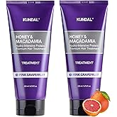 KUNDAL Honey & Macadamia Natural Conditioner [Pink Grapefruit] Korean Hair Care Damage Repair, Deep Hydration, Long Lasting Fragrance, with Honey, Macadamia Oil 6.76fl oz (Pack of 2)
