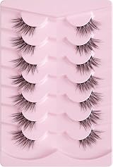 Onlyall Half Lashes Natural 3/4 Black Band C18 9-16mm Corner Lashes view 4