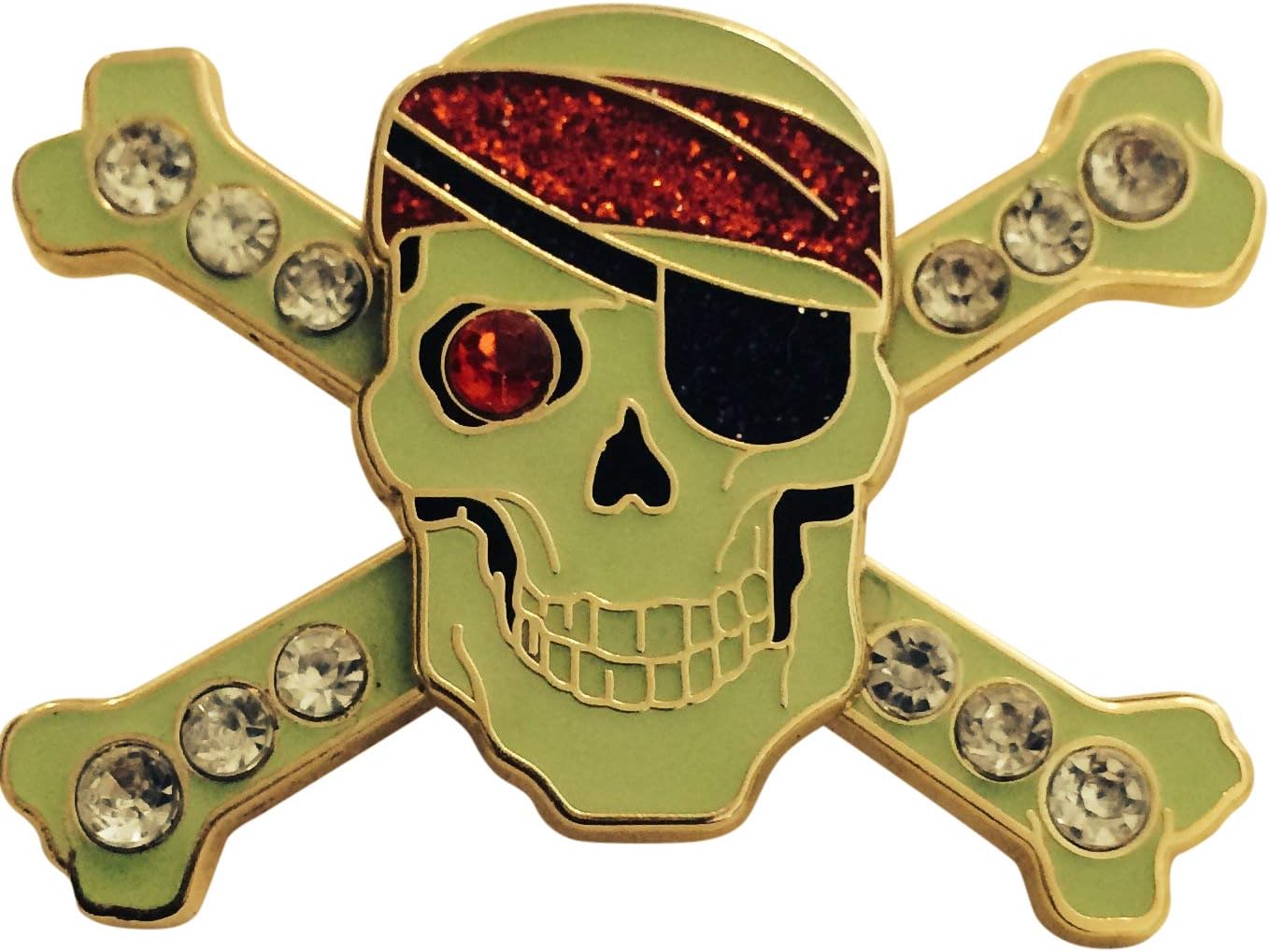 DisneyPirates of the Caribbean POTC Jeweled Crossbones Disney Pin