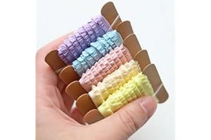 PEACHCOR 7mm/0.28" Tiny Stretchy Ruffles, Pleated Lace Trim, Mini Lace Decoration, in 19 Colors, Perfect for Doll Clothes, Sewing Craft Supply (2 Yards)