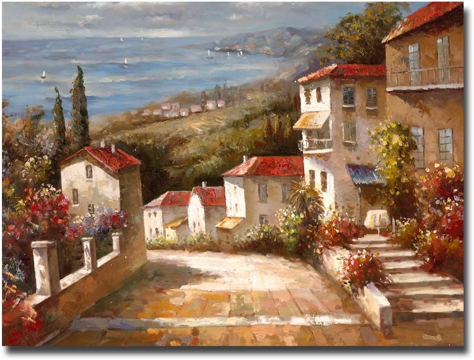 Home in Tuscany Artwork by Joval, 24 by 32-Inch Canvas Wall Art