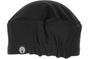 Chef Works Unisex Total Vent Chef Beanie, Black, One Size
