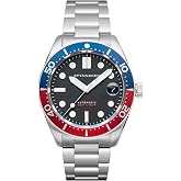 Spinnaker Croft Men's Automatic Dive Watch &ndash; Seiko NH35 Movement, 40mm Stainless Steel Case, Water Resistant 150m, Stainless Steel or Leather Strap, SP-510
