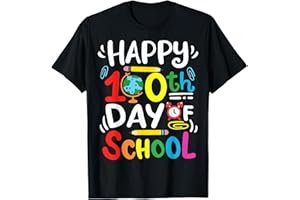 100TH DAY OF SCHOOL CO. Happy 100th Day of School 100 Days of School Teacher Student T-Shirt