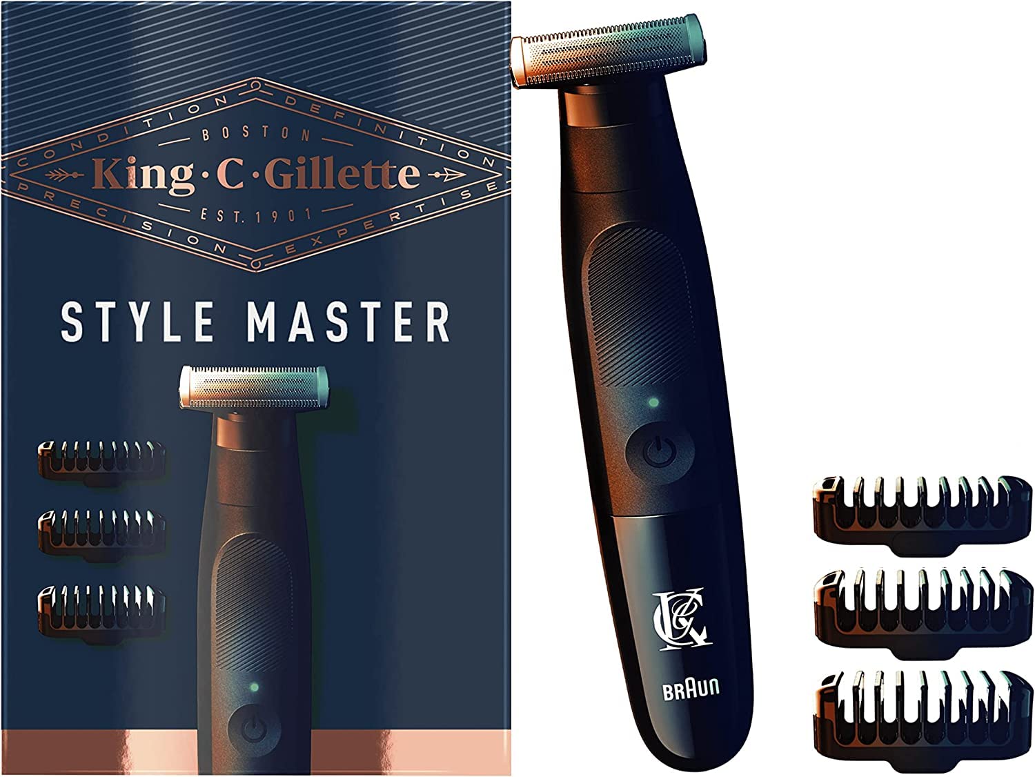 King C. Gillette Style Master, Tondeuse sans Fil our Barbe Courte