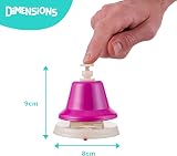 THE TWIDDLERS 8 Rainbow Desk Bells with Songbook Educational Toy view 3