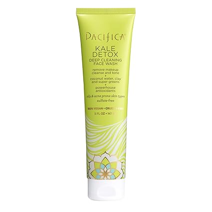 kale and green tea face wash