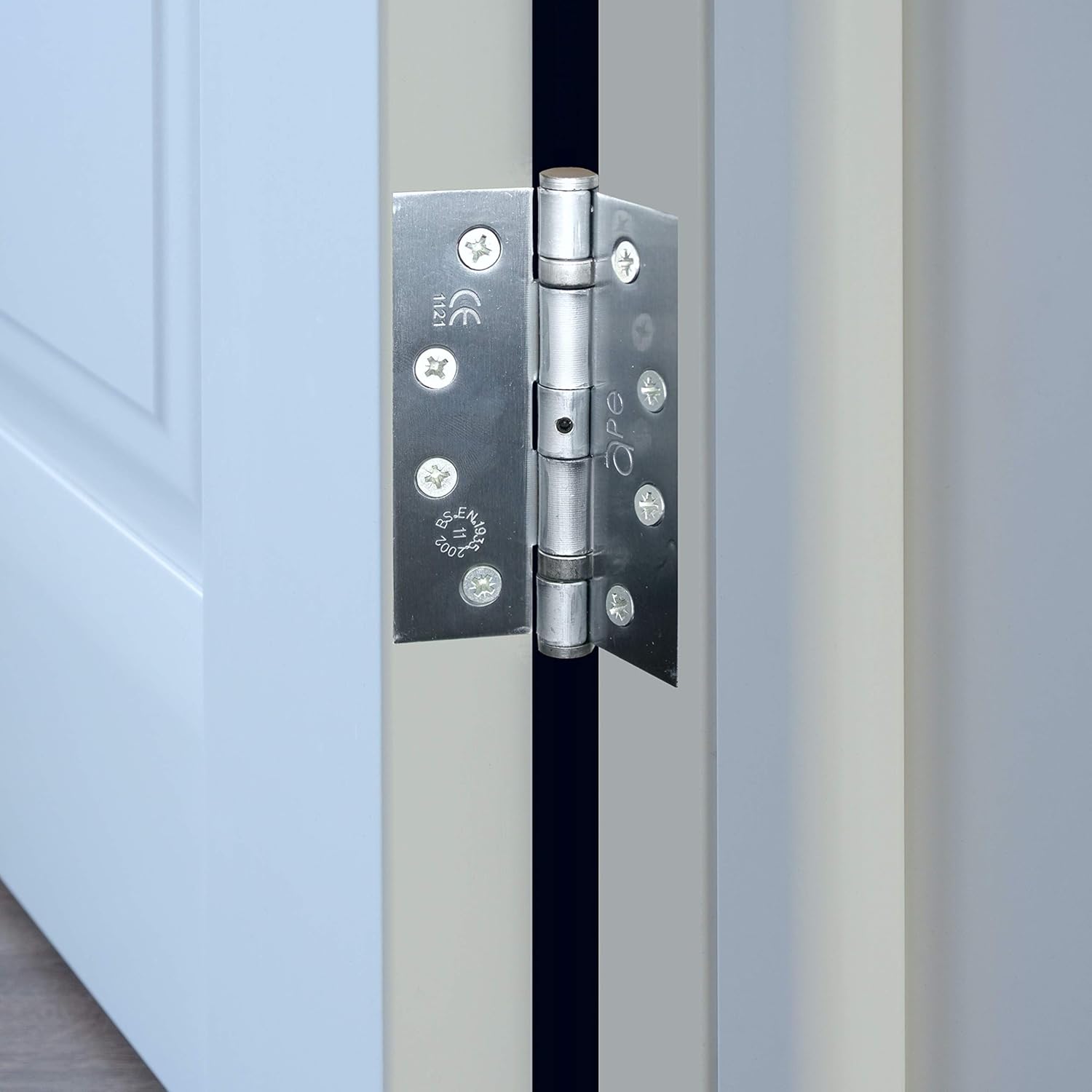 Door Hinge 4" / 102mm Satin Chrome Ball Bearing Washer CE Grade 11 for Fire Door 4 Pair - Image 5