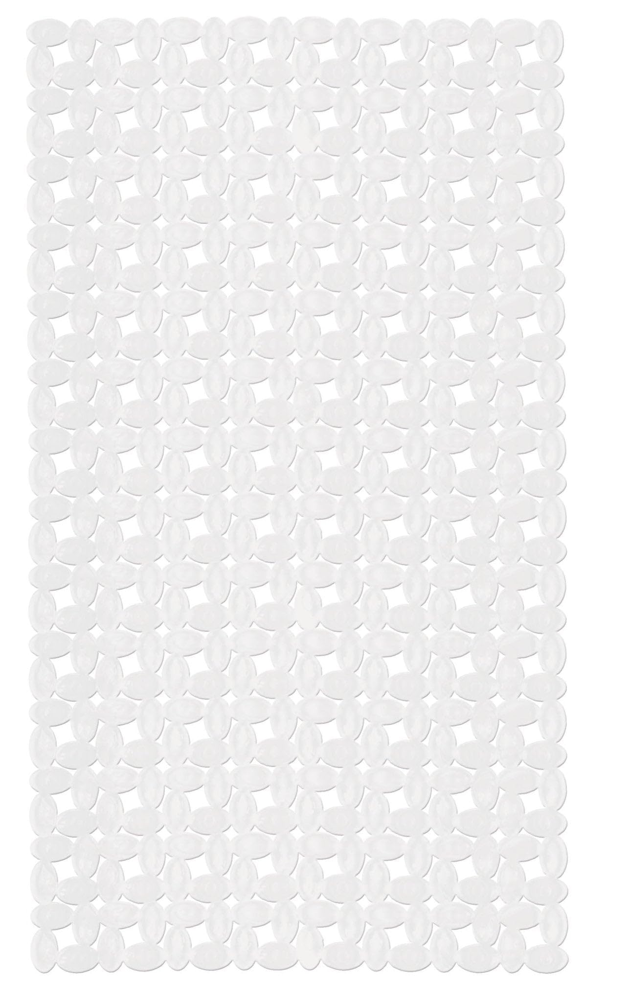 Kleine Wolke Ivy Bath Mat, PVC, White, 39 x 69 cm