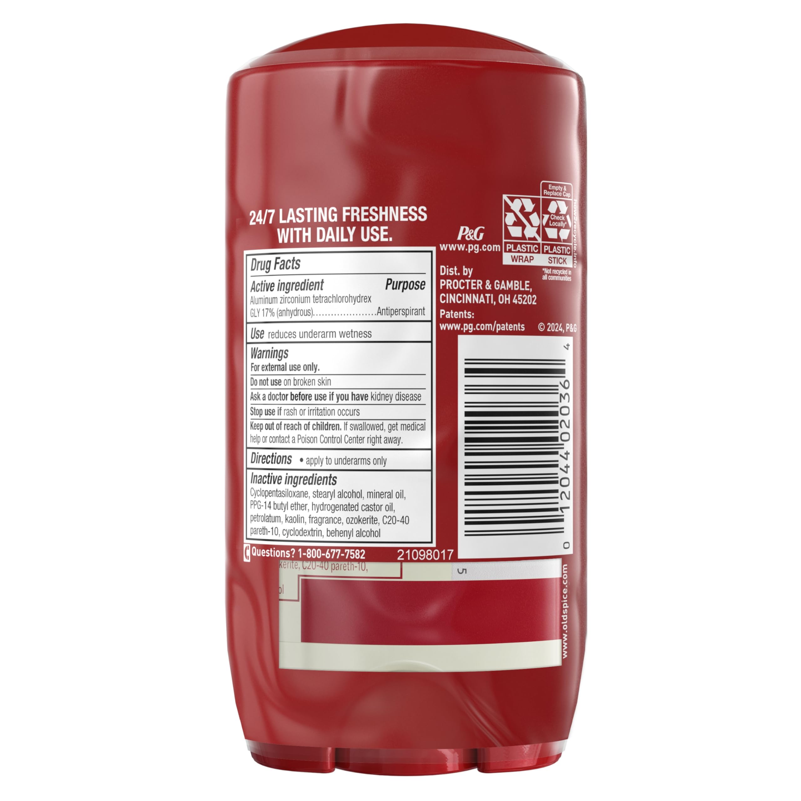 Old Spice Antiperspirant Deodorant for Men, 24/7 Sweat and Odor Protection, Advanced Skin Conditioners, Fiji with Palm Tree Scent, Invisible Solid, 2.6 oz (Pack of 2)