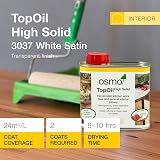 Osmo White Satin Top Oil - 500ml Food Safe, Water & Chemical Resistant view 2