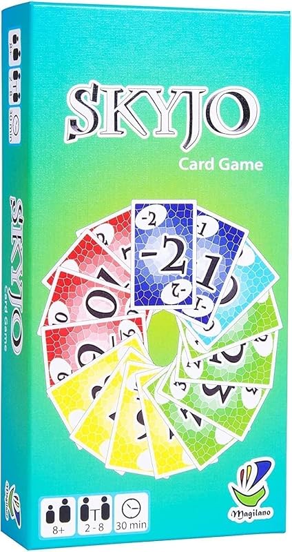 Skyjo Card Game for Adults and Family,Fun Party Board Game for Friends, 2-8 Players,30 Min