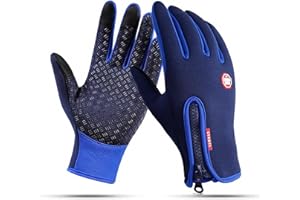 CYG&CL Outdoor Winter Touchscreen Warm Gloves, Water Resistant Windproof Anti-Slip Sports Gloves for Cycling Driving Running Hiking Climbing Skiing Sports, Adjustable Size for Men＆Women