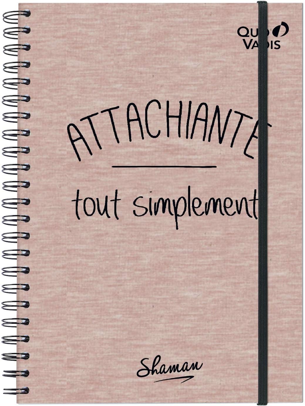 Quo Vadis Shaman Elastibook A5 with Elastic 15 x 21 cm Simply Attaching, white