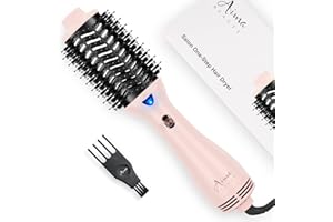 Hair Dryer Brush, Aima Beauty One Step Hair Dryer and Styler Volumizer with Negative Ion for Reducing Frizz and Static, Hair Styling Tools, Pink