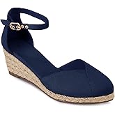 Juliet Holy Womens Espadrilles Sandals Closed Toe Platform Ankle Strap Casual Summer Wedges