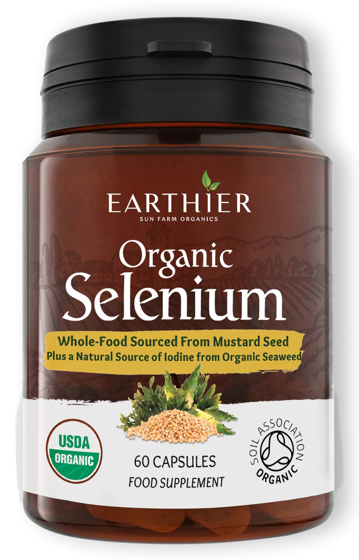 Organic Selenium 200mcg Plus Iodine and Silica Selenium contributes