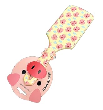 Amazon Com Cute Dreamy Pink Pig Cloud Themed Hair Brush Beauty