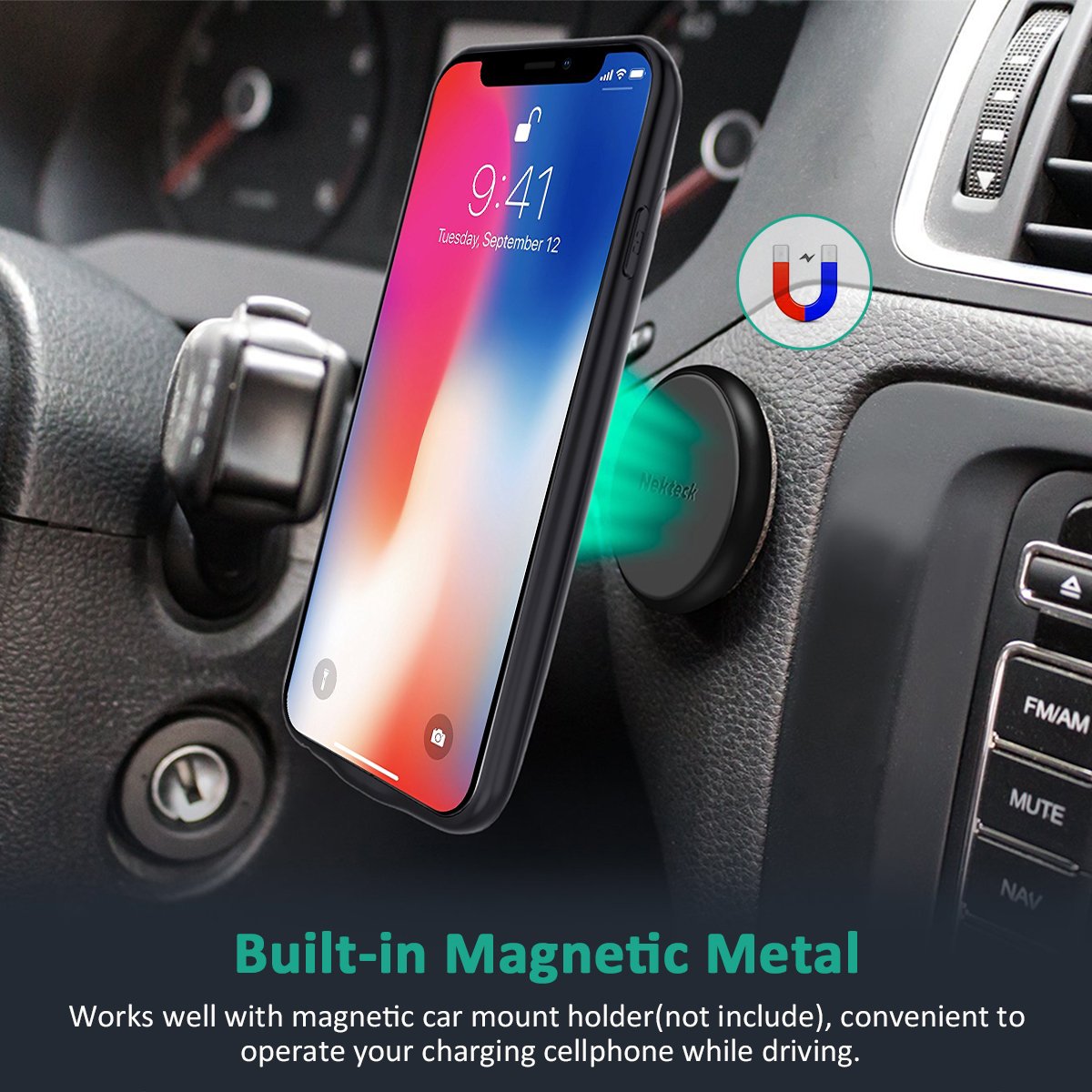 iPhone Xs/ X Battery Case, Stoon 6000mAh Portable Charger Case