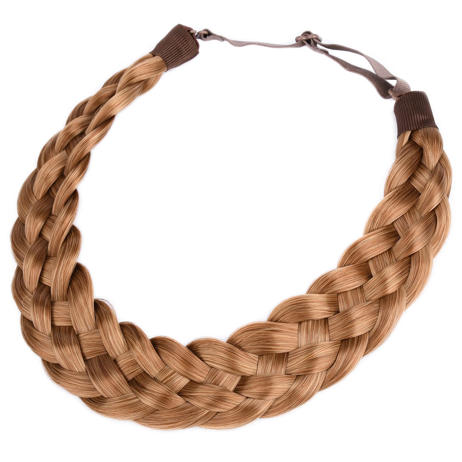 Gledola 5 Strands Synthetic Hair Braid Headband Hair Braided Headband for Women Girl (Sunset Brown) — image 1