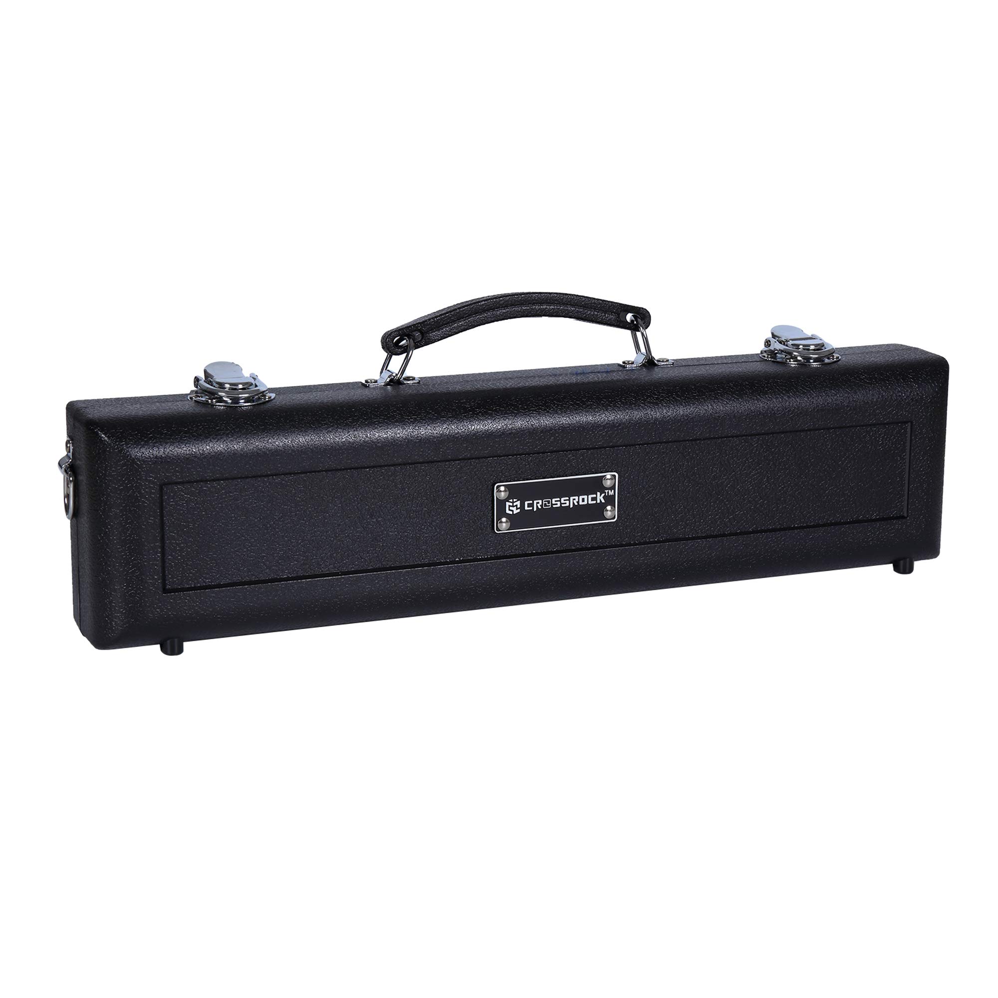 Crossrock ABS Hard-shell Case for Standard C Foot Flute with Single Shoulder Strap-Black(CRA862FLBK)