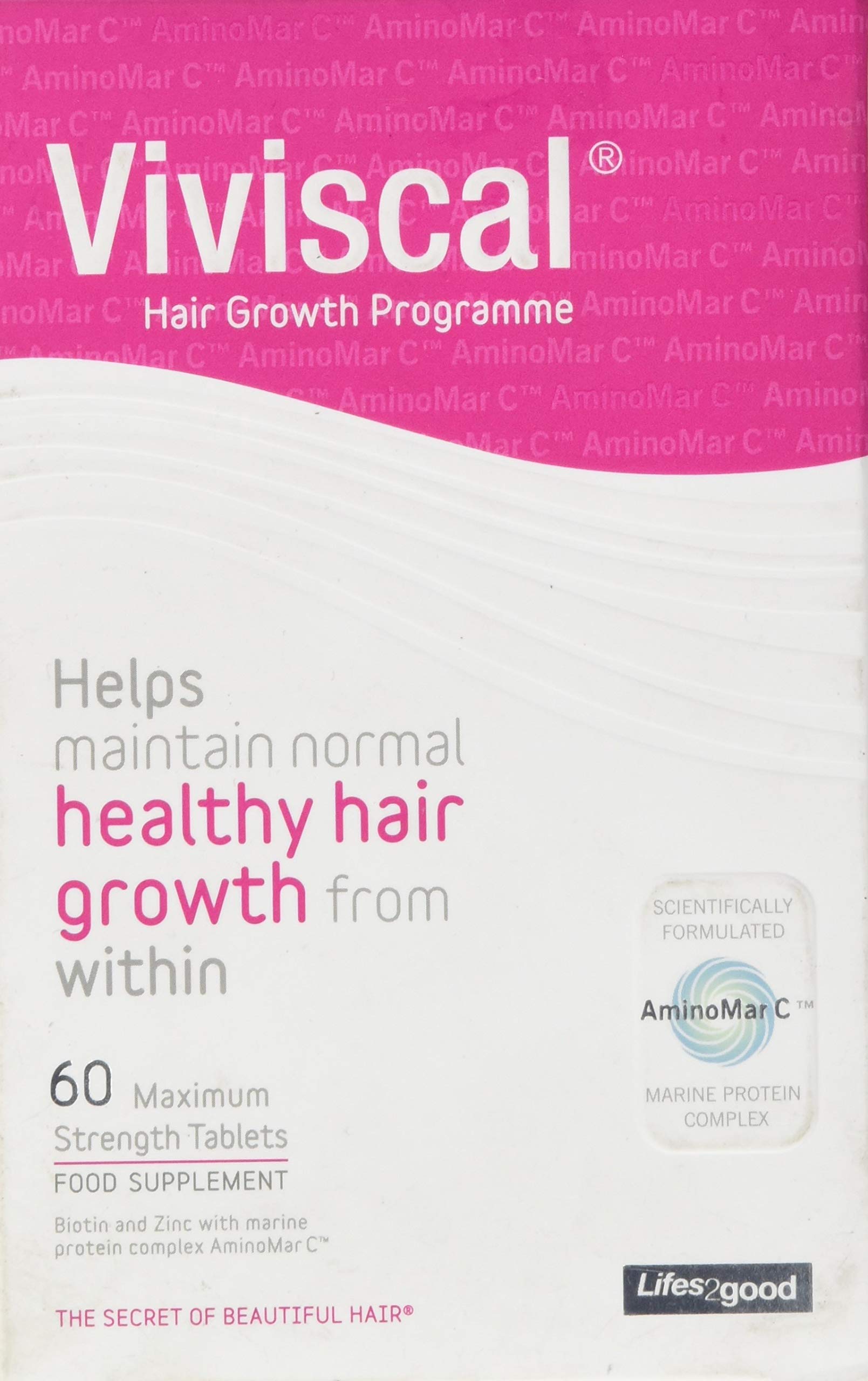 Viviscal Maximum Strength Hair Growth Supplements 1 Month Supply (60