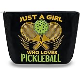 Sugchairo Pickleball Bags for Women Teen Girls Pickle ball Gift Makeup Bag Accessories for Pickleball Lovers Friends Sisters Coach Birthday Christmas