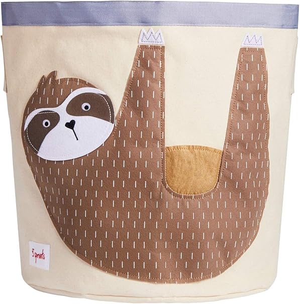 3 Sprouts Bac De Rangement En Toile Panier A Linge Et A Jouets Pour Bebe Et Enfants Paresseux Amazon Fr Bebes Puericulture