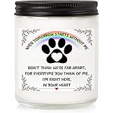 Memorial Gifts for Loss of Dog, Pet Loss Gifts, Sympathy Candle for Cats Dog Passing Away, Rainbow Bridge, Bereavement Remembrance Grief Condolence for Pet Lovers Lavender Scented Soy Wax Candle