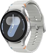 Samsung Galaxy Watch7 44mm LTE Silver with Galaxy AI Health Tracking UK