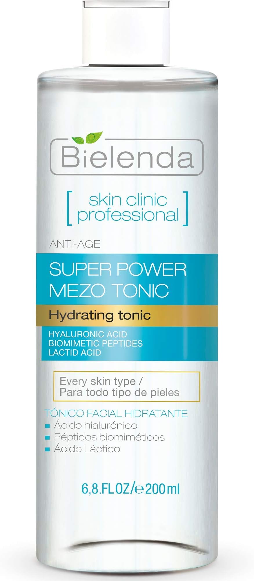 Bielenda Skin Clinic Face Tonic 200 ml Hydrating Radiance pH 5.5
