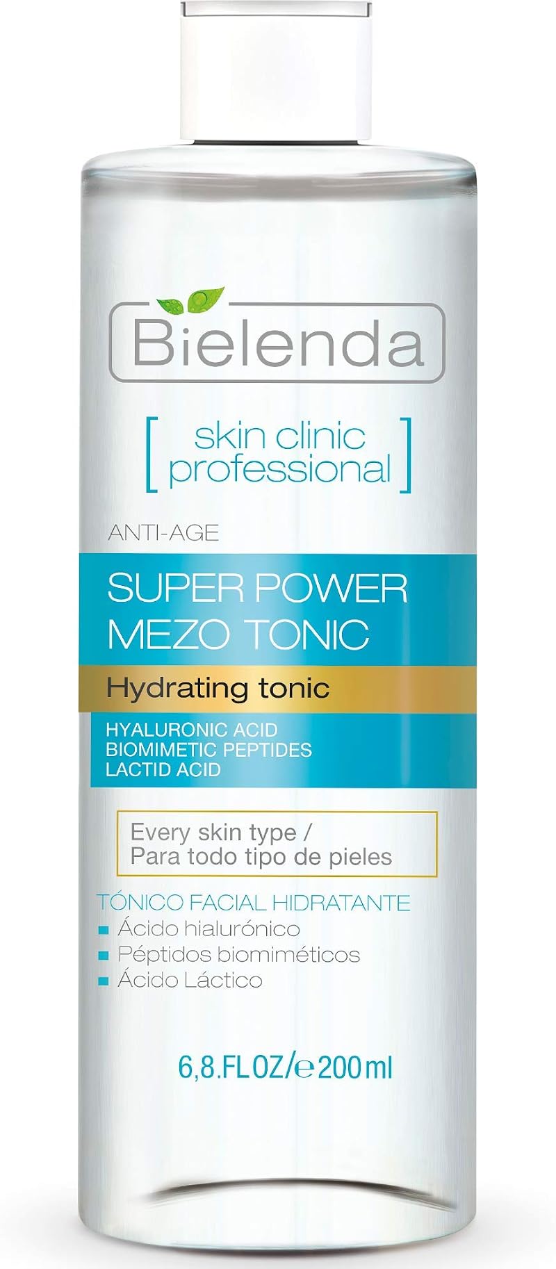 Bielenda Skin Clinic Face Tonic 200 ml Hydrating Radiance pH 5.5