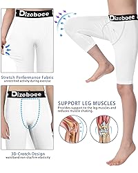 Dizoboee Youth Boys Compression Pants One Leg 3/4