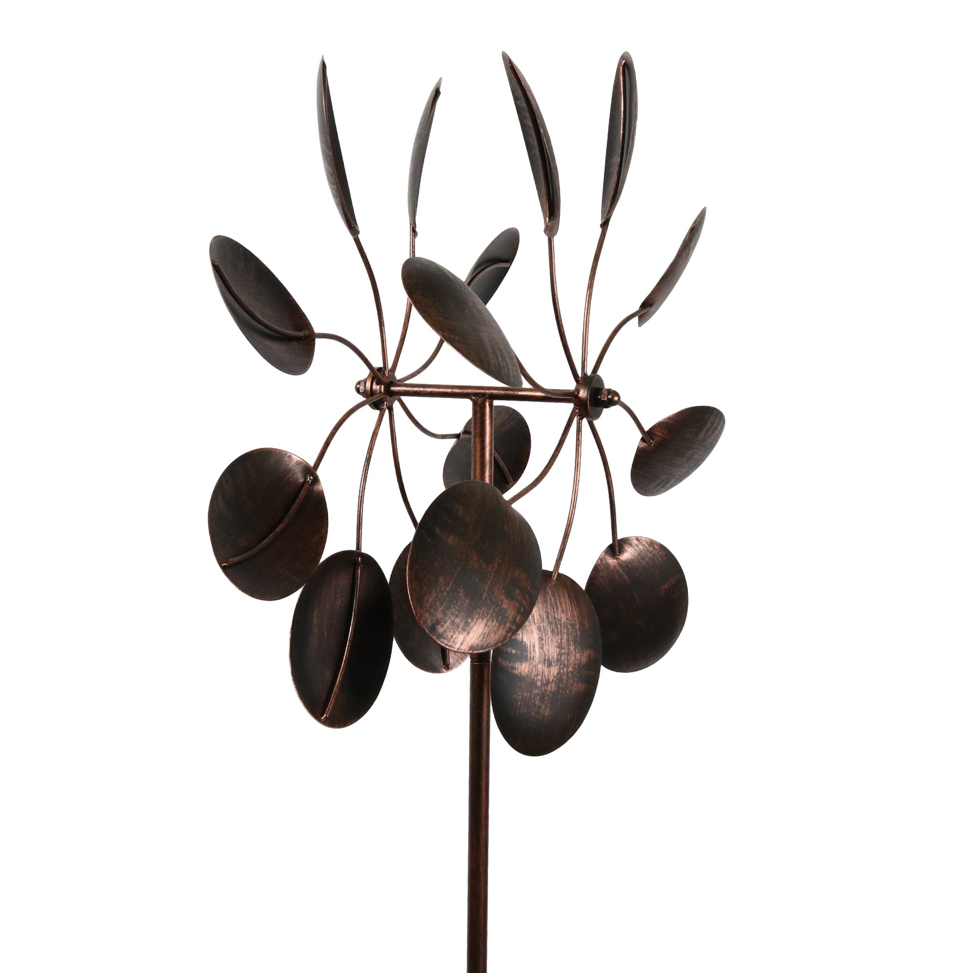 Garden Wind Spinner Bronze Leaves 858447005795 eBay