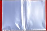 Exacompta 88115E Semi-Rigid PP Display Book A4 100 Pockets Red view 2
