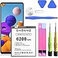 SHENMZ Galaxy A12 Battery,2025 New Upgraded 6200mAh 3.85V Li-Polymer EB-BA217ABY Replacement Battery for Samsung Galaxy A12 SM-A125F SM-A125U SM-A125M with Tool Repair Kit