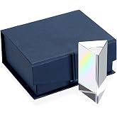Sumnacon Photography Prisms, Optical Crystal Glass Triangular Prisms for Teaching, 60mm Glass Prism Rainbow Light Spectrum Effects, Photography Accessories