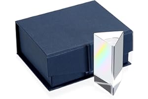 Sumnacon Photography Prisms, Optical Crystal Glass Triangular Prisms for Teaching, 60mm Glass Prism Rainbow Light Spectrum Effects, Photography Accessories