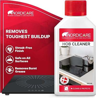 Nordicare Hob Cleaner 250ml - Glass Ceramic Induction Stove Top Polish