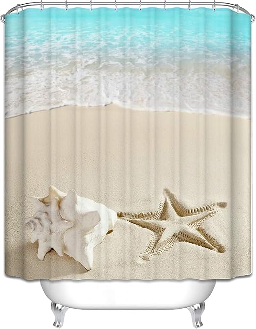 Get Cortinas de ducha de la tela de playa For iPhone Free