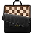 A&A 21.25" Professional Wooden Tournament Chess Board/Walnut & Maple Inlaid / 2.25" Squares w/o Notation