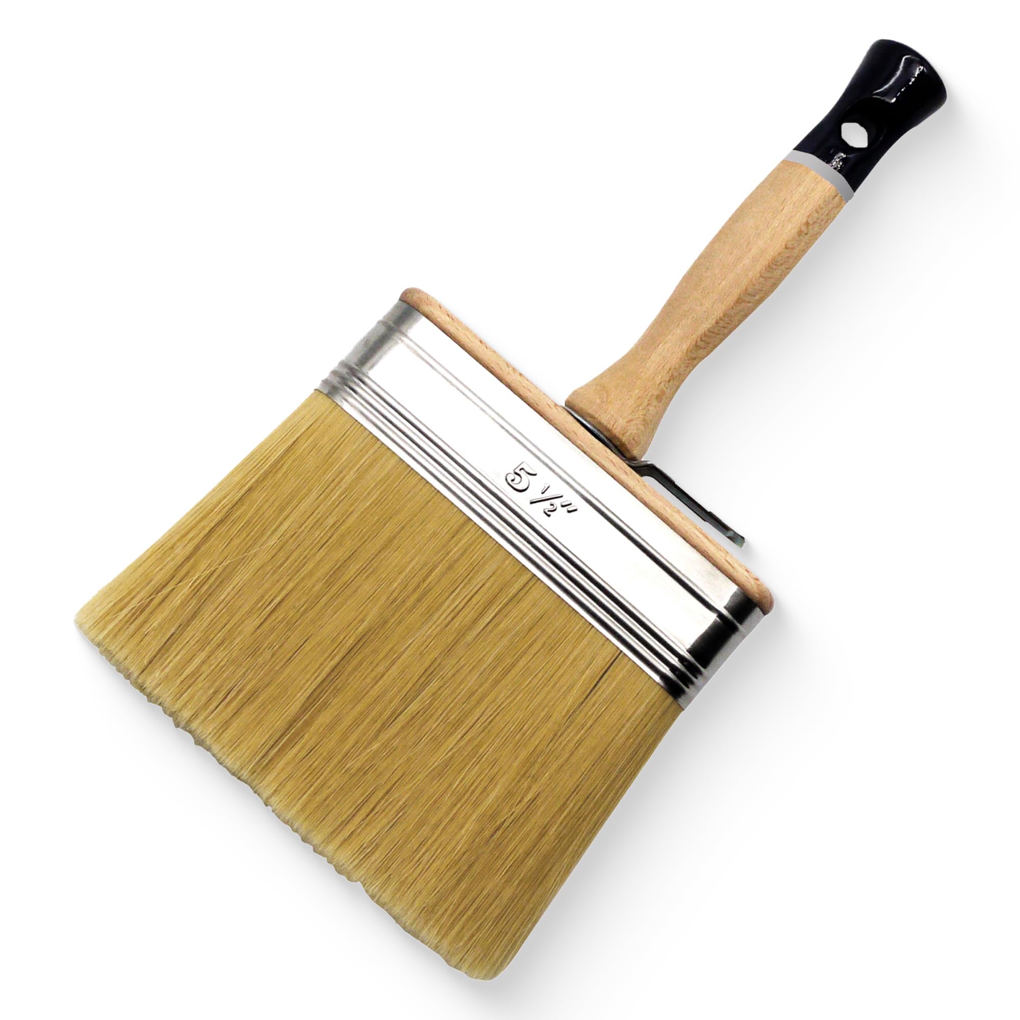 REFINA EVO Plastering Brush - 5.5" (140mm) Professional Water Brush for Rendering, Plastering, Brushing with Adjustable Bucket Clip, Stainless Steel Ferrule & Ergonomic Hardwood Handle